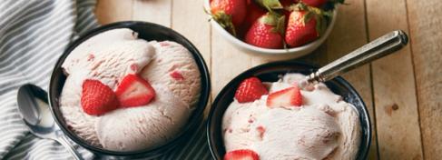 Homemade Strawberry Ice Cream