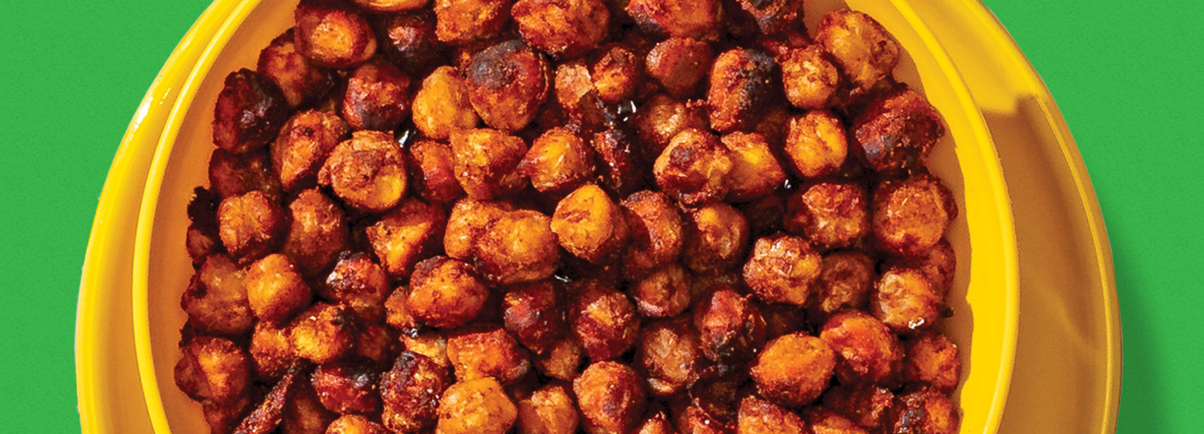 Honey-Cinnamon Crispy Roasted Chickpeas