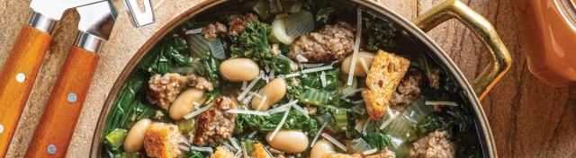 Tuscan Sausage & Kale Soup