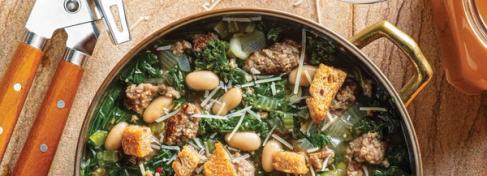 Tuscan Sausage & Kale Soup