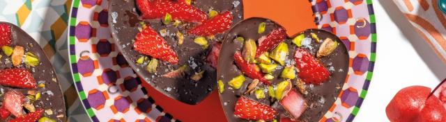Sweet & Salty Dark-Chocolate Hearts