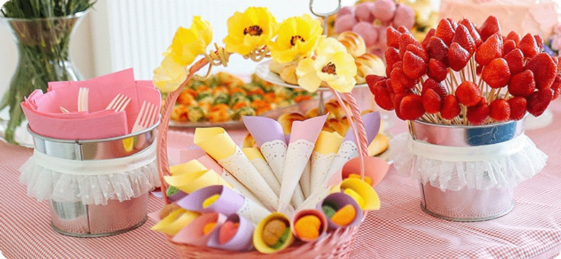 Strawberries on sticks