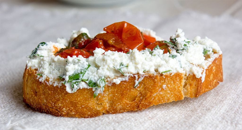 Ricotta Caprese Bruschetta