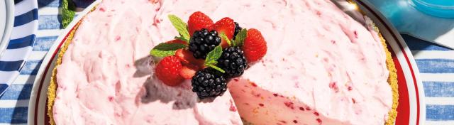 Red, White and Blue Icebox Pie