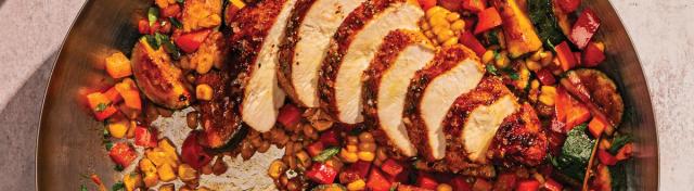 One Pan Garlic Butter Chicken and Veggies