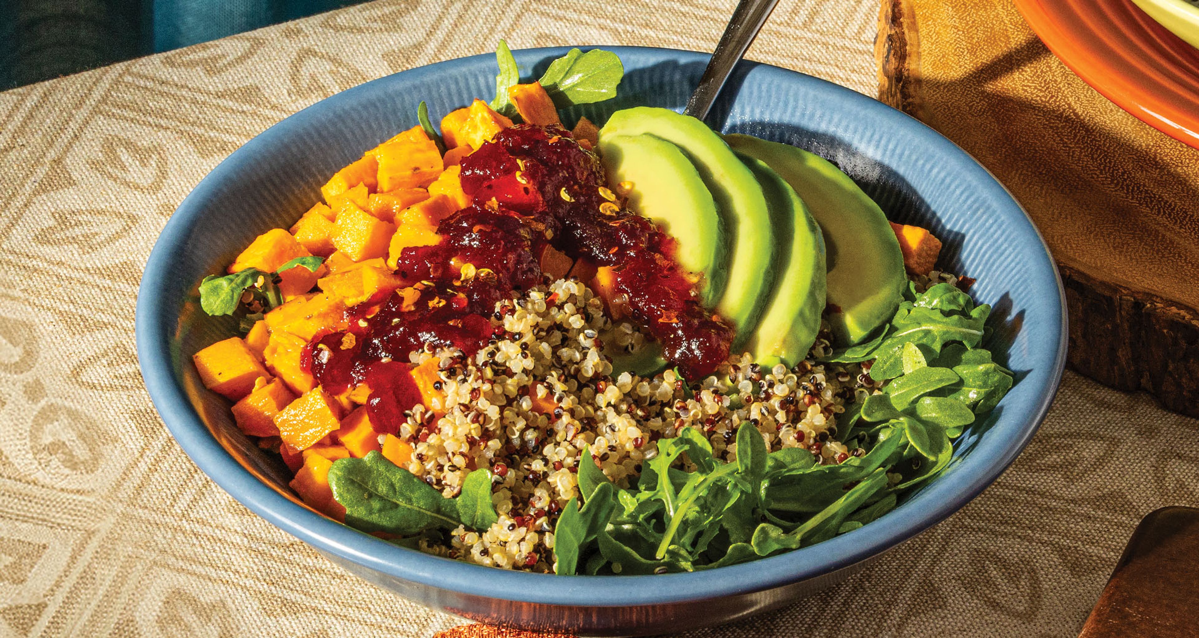 Sweet Potato, Cranberry and Quinoa Power Bowl