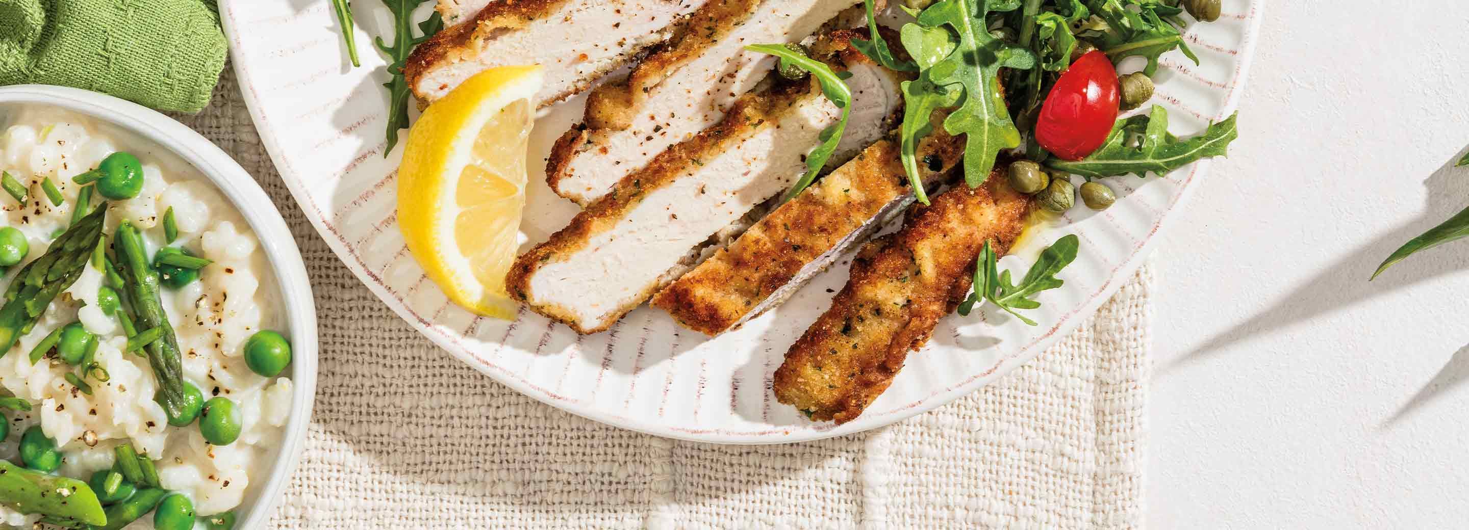 Crispy Pork and Lemon Arugula Salad