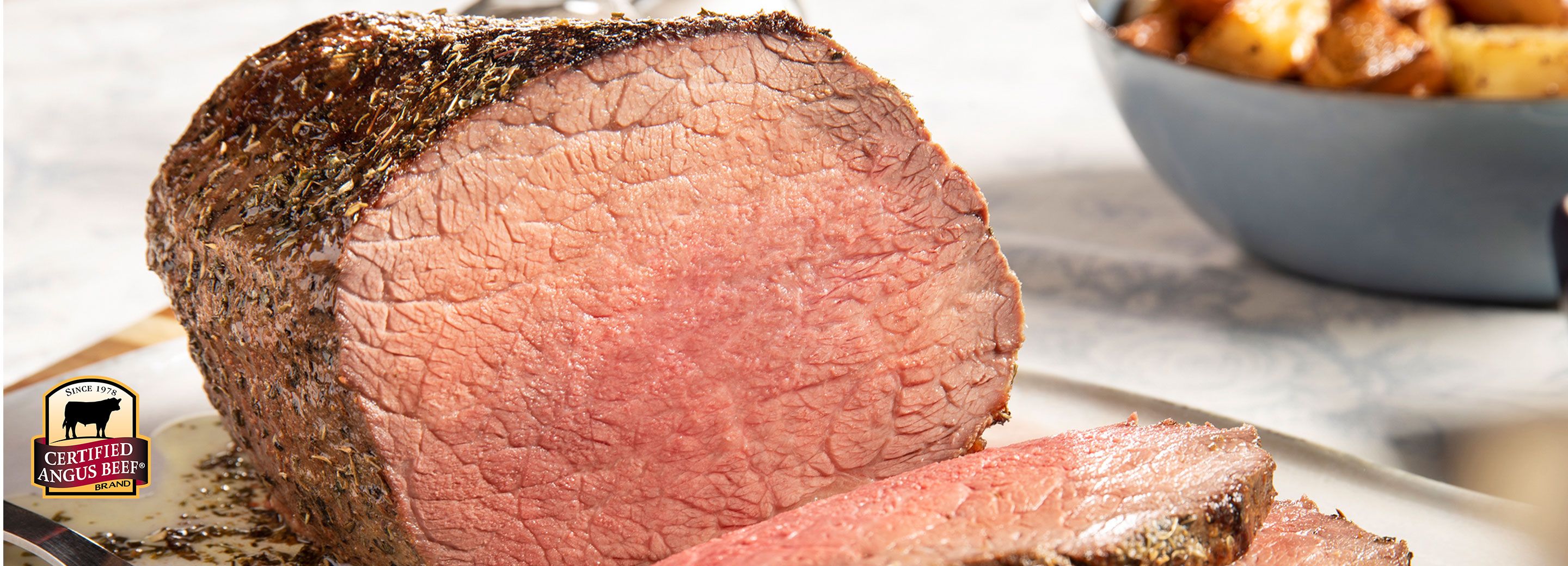 Bottom Round Roast with Herb Butter