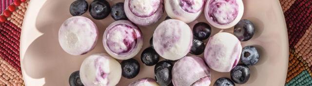 Blueberry-Greek Yogurt Bites