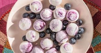 Blueberry-Greek Yogurt Bites