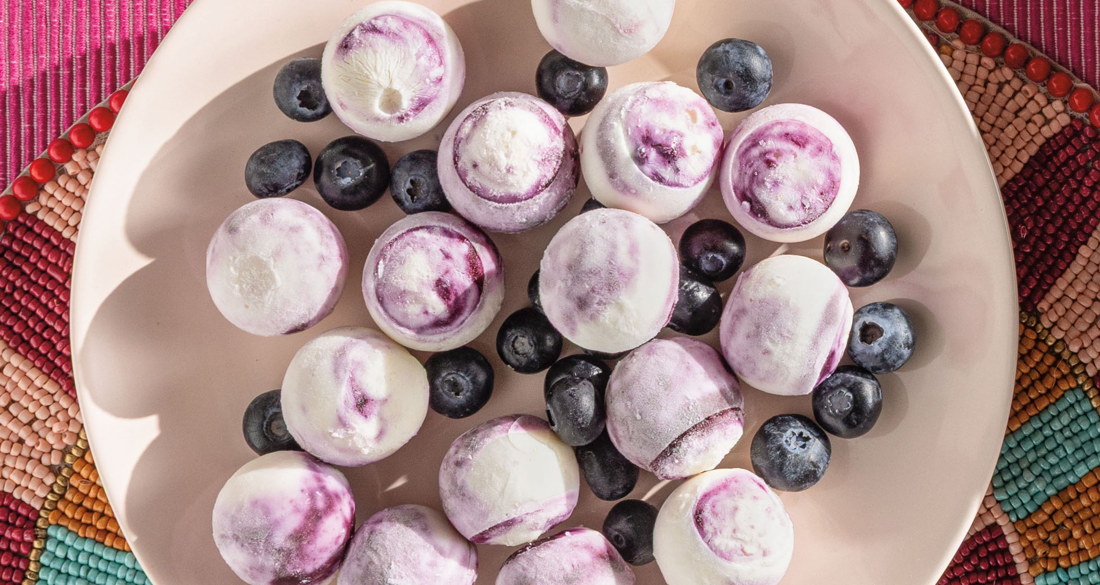 Blueberry-Greek Yogurt Bites