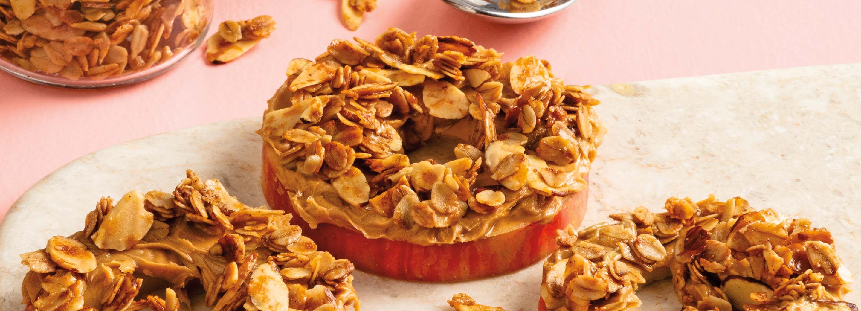 Apple Rings with Peanut Butter