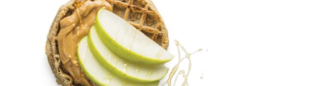 Apple and Peanut Butter Waffle