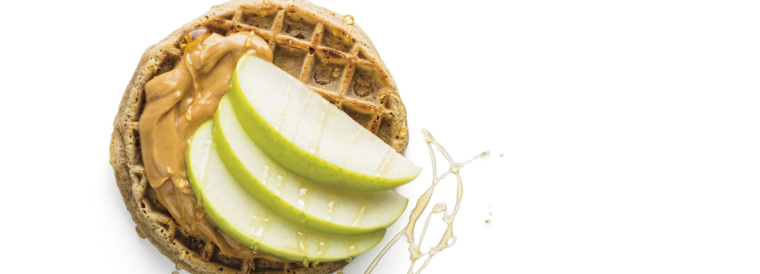 Apple and Peanut Butter Waffle