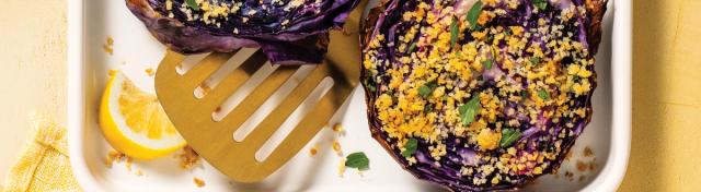 Garlicky Roasted Cabbage