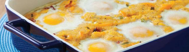 Polenta Breakfast Casserole