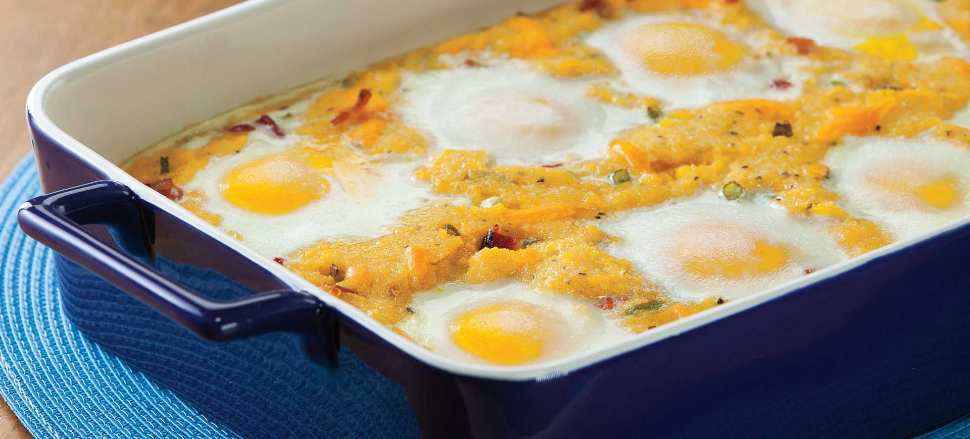 Polenta Breakfast Casserole