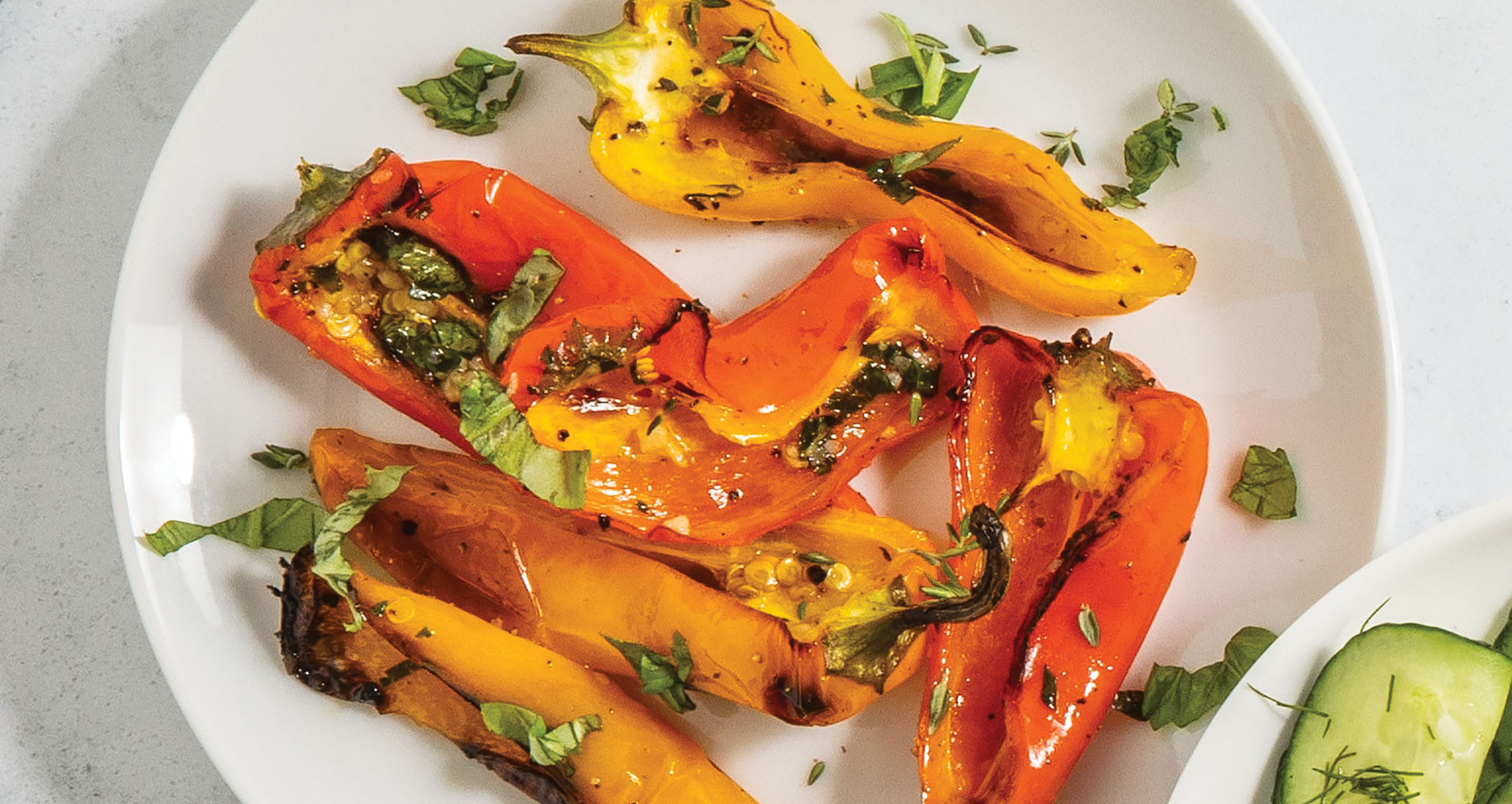 Garlic-Roasted Mini Sweet Peppers