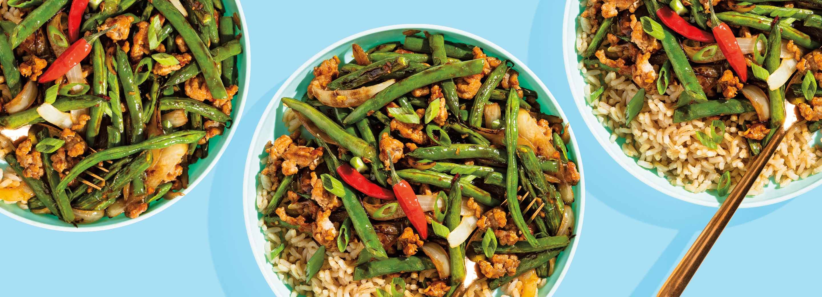 Pork + Green Bean Stir-Fry