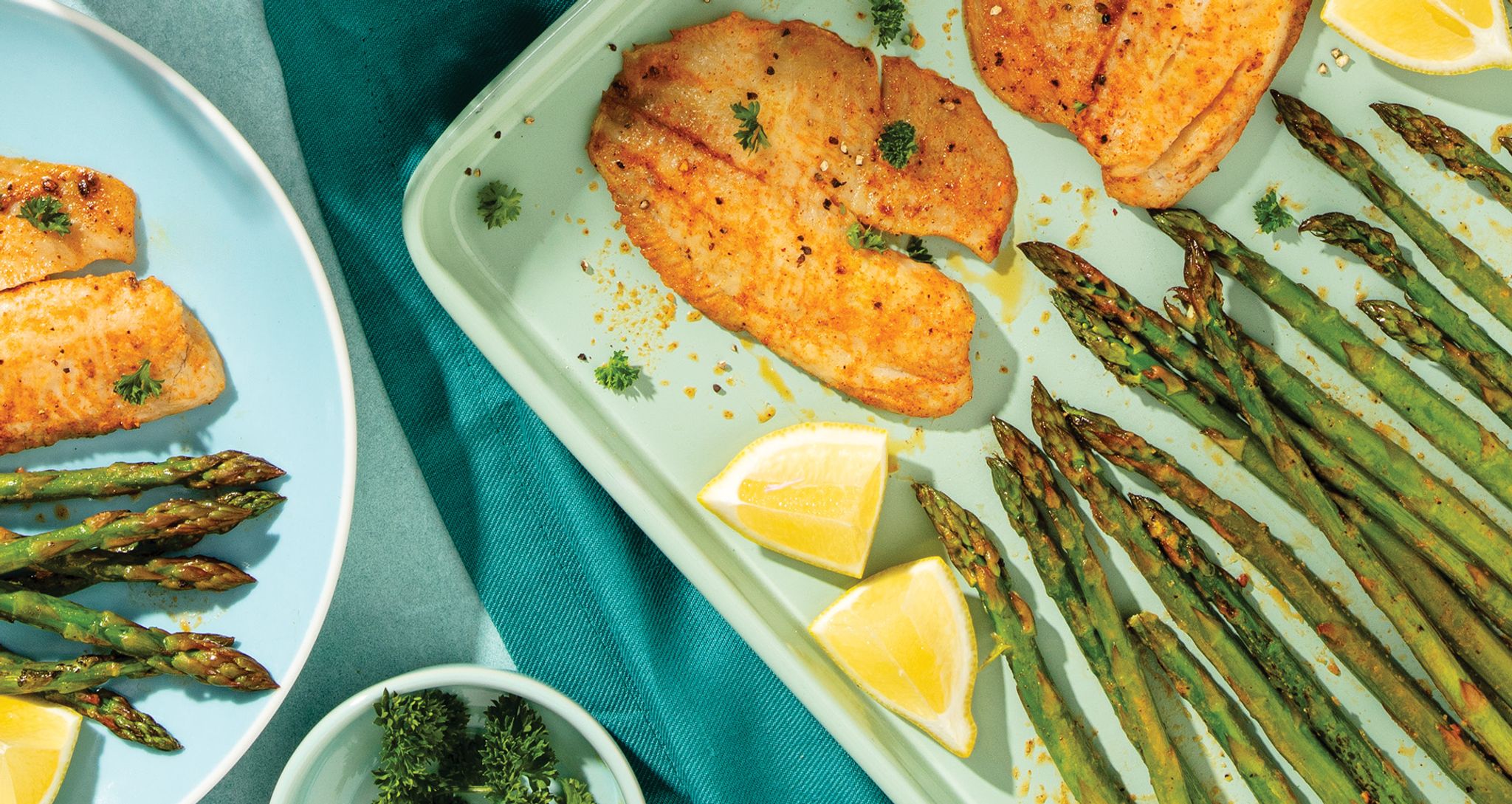 Sheet Pan Tilapia and Asparagus Schnucks