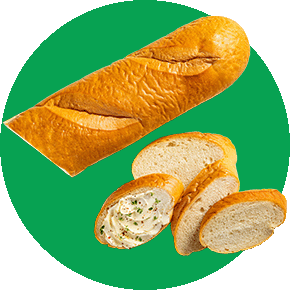 Fresh cut French bread