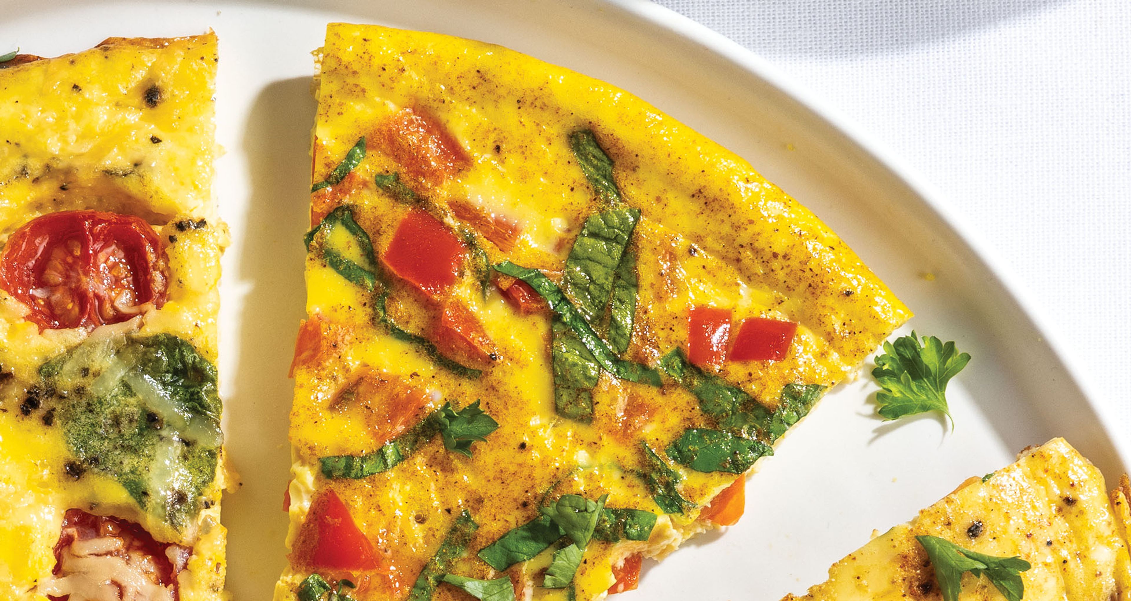 Bell Pepper-Basil Frittata