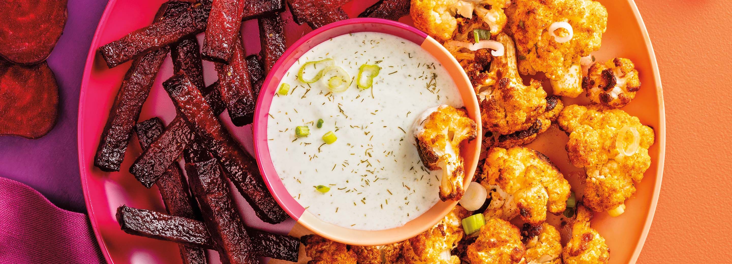 Beet Fries & Buffalo Cauliflower with Ranch Dip | Schnucks