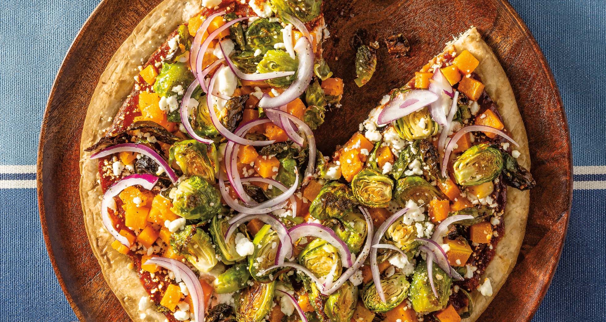 Brussels and Butternut Pizza