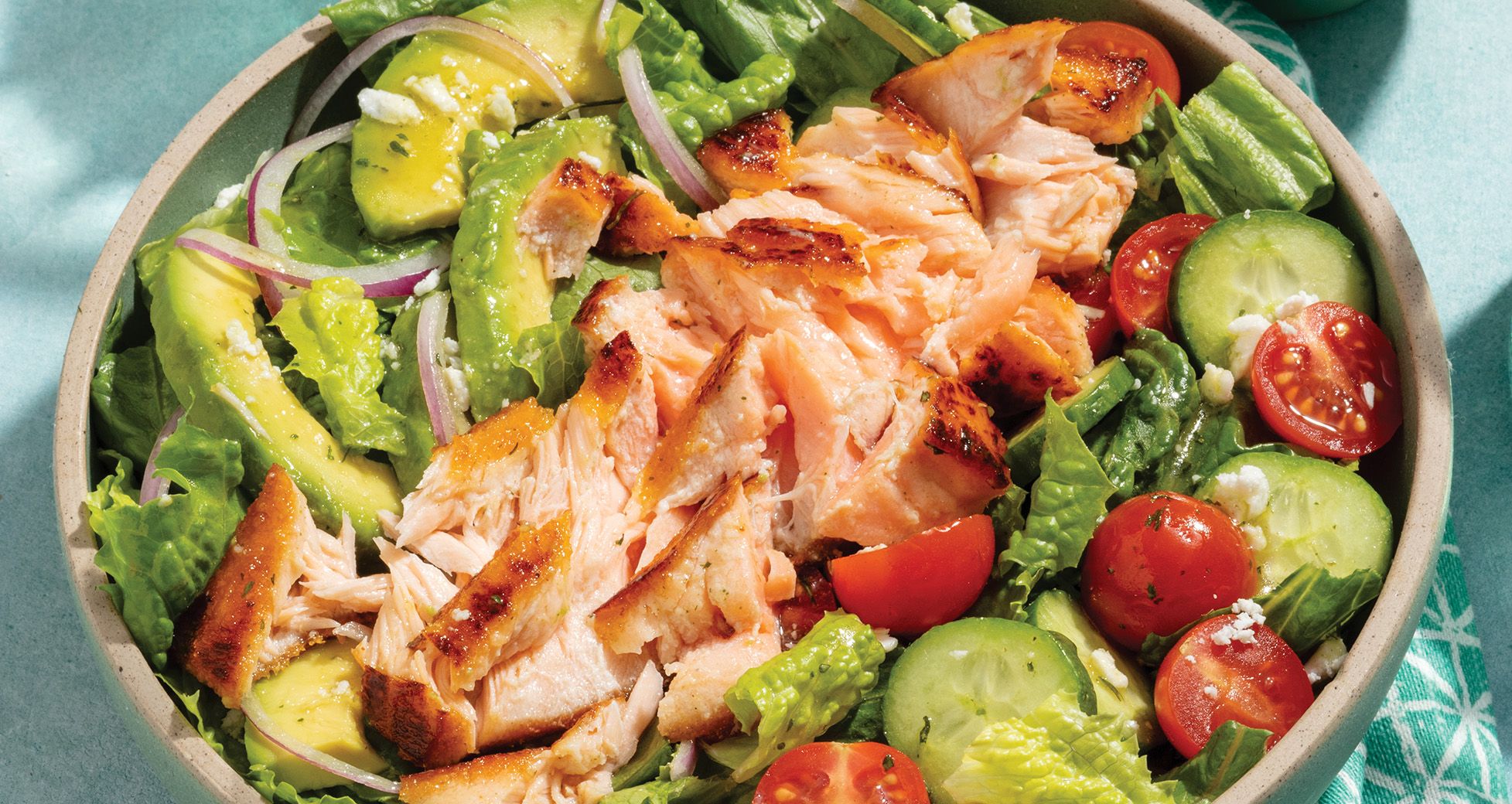 Mediterranean Salmon Salad