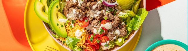 Zesty Burger Bowl with Special Sauce