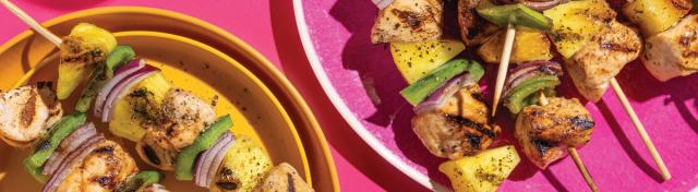 Grilled Chicken Kabobs with Pineapple