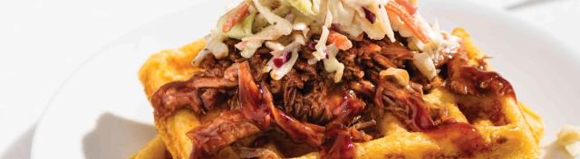Southern Barbecue Waffle Stack