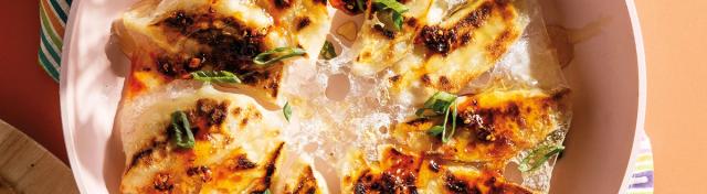 Hot Honey Skillet Pot Stickers