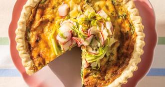 Spring Salad-Topped Quiche