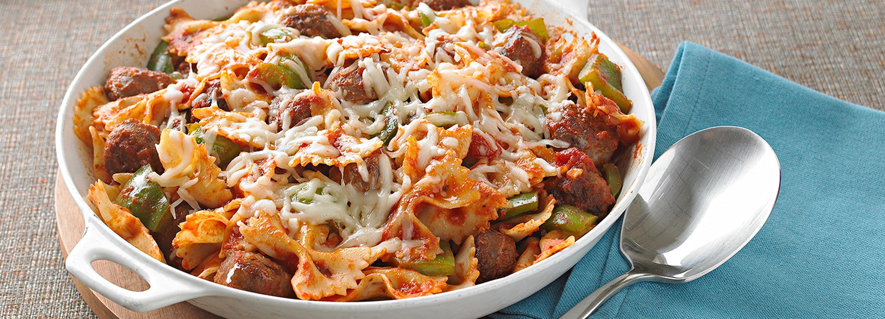 Italian Sausage and Pasta Bow Ties