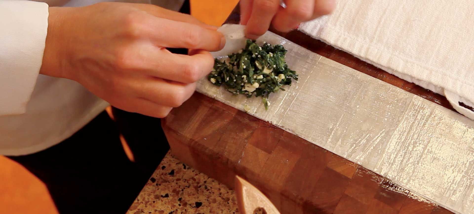 Spinach & Feta Phyllo Triangles