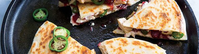 Turkey, Cranberry & Goat Cheese Quesadillas