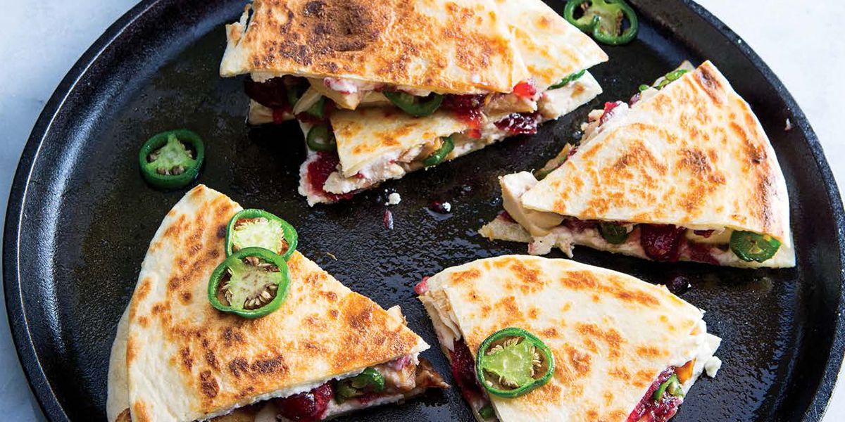 Turkey, Cranberry & Goat Cheese Quesadillas