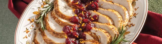 Slow Cooker Turkey With Citrus-Bourbon Cranberry Sauce