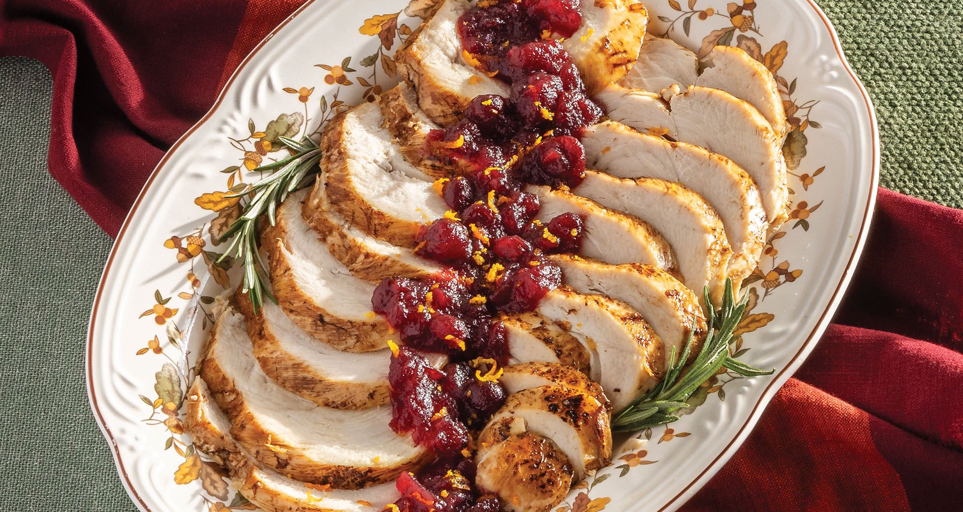 Slow Cooker Turkey With Citrus-Bourbon Cranberry Sauce