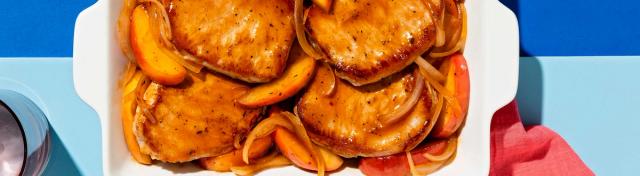 BBQ Slow Cooker Pork Chops and Apples