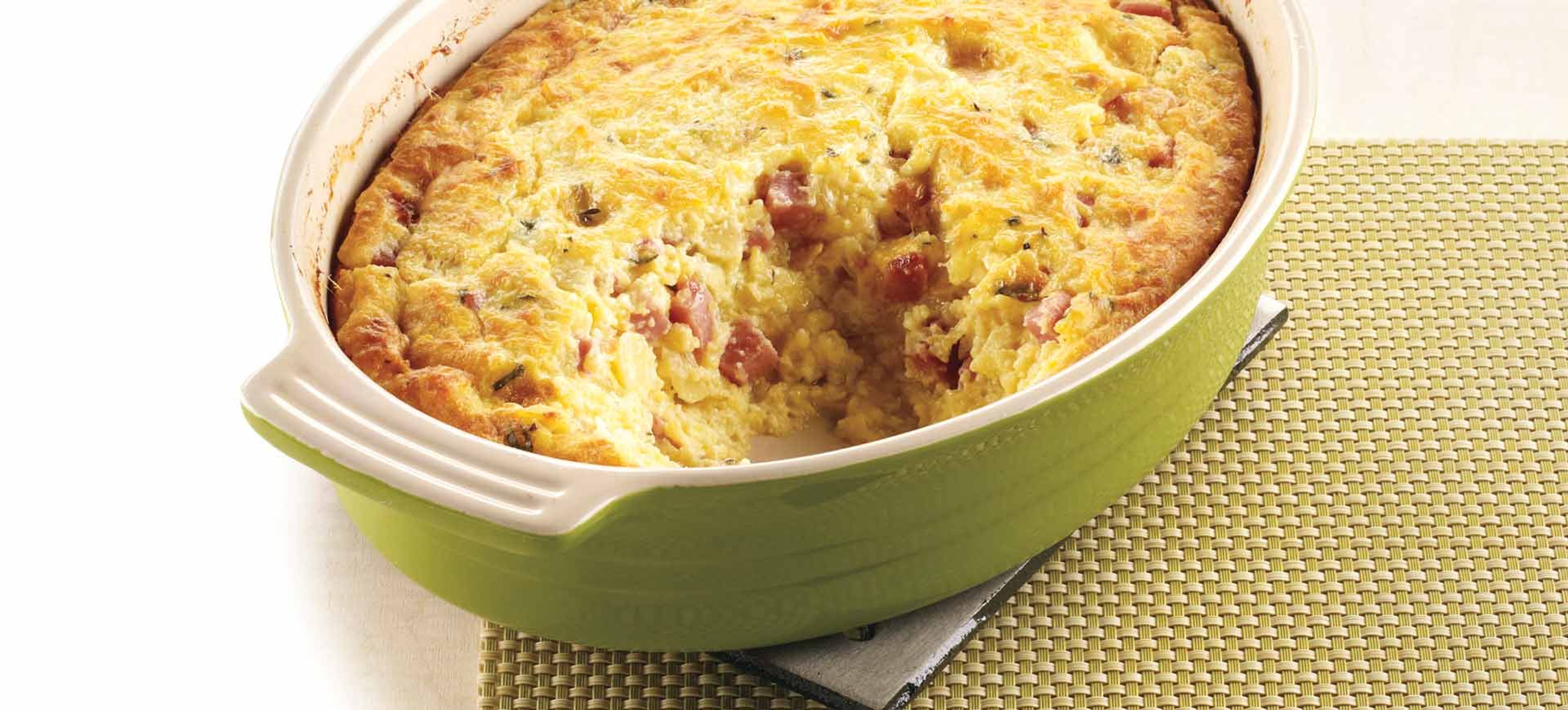 Polenta Ham Spoonbread