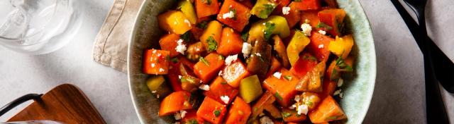 Summer Tomato and Watermelon Salad with Turmeric