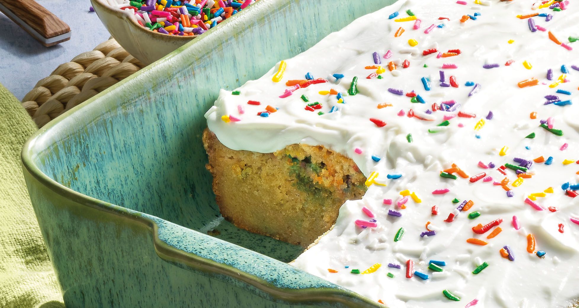 Birthday Cake Baked Oats