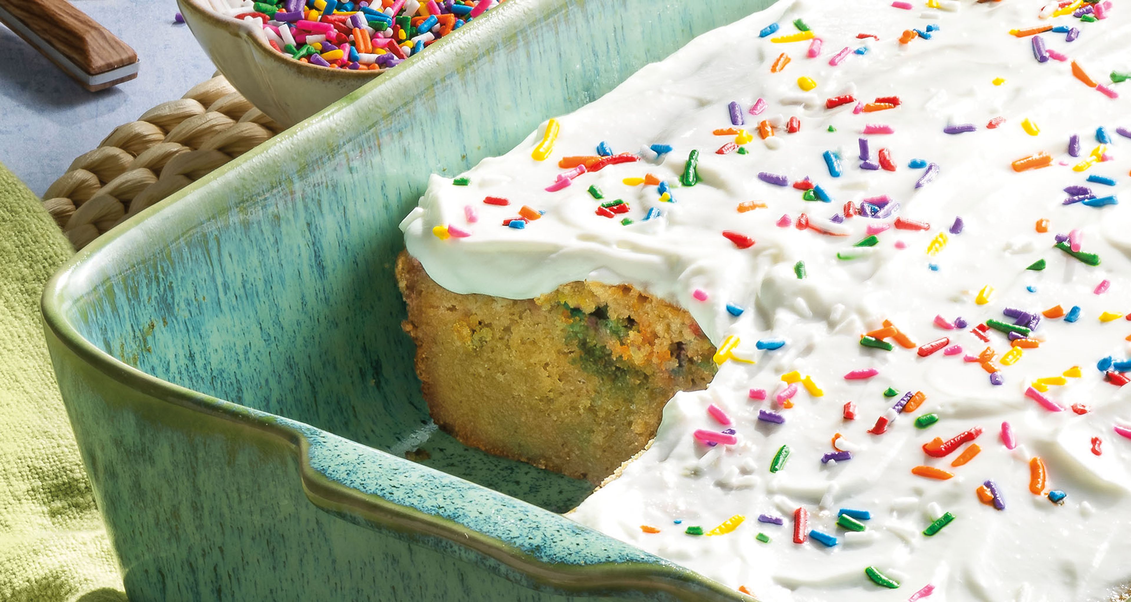 Birthday Cake Baked Oats