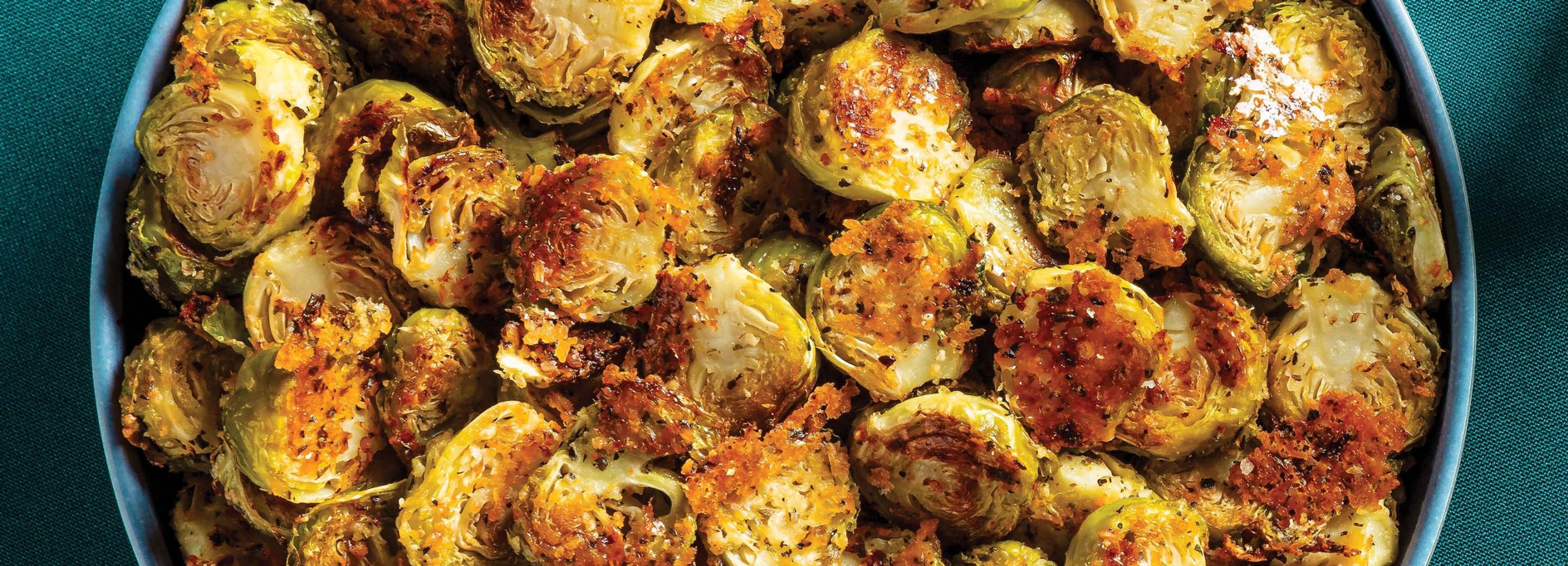 Parmesan Crusted Brussels Sprouts