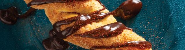 Air Fryer Churros With Spicy Chocolate Sauce