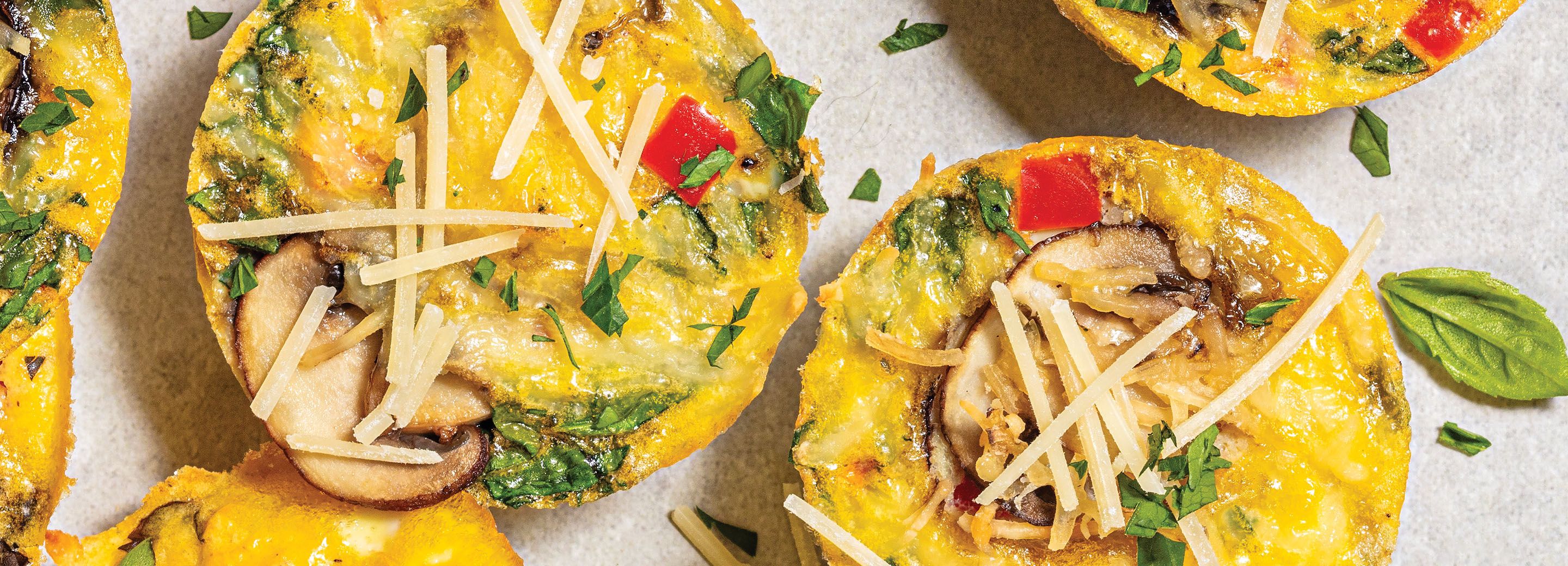 Garden Peppers & Mushroom Breakfast Egg Bites | Schnucks