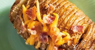 Garlicky Grilled Hasselback Potatoes