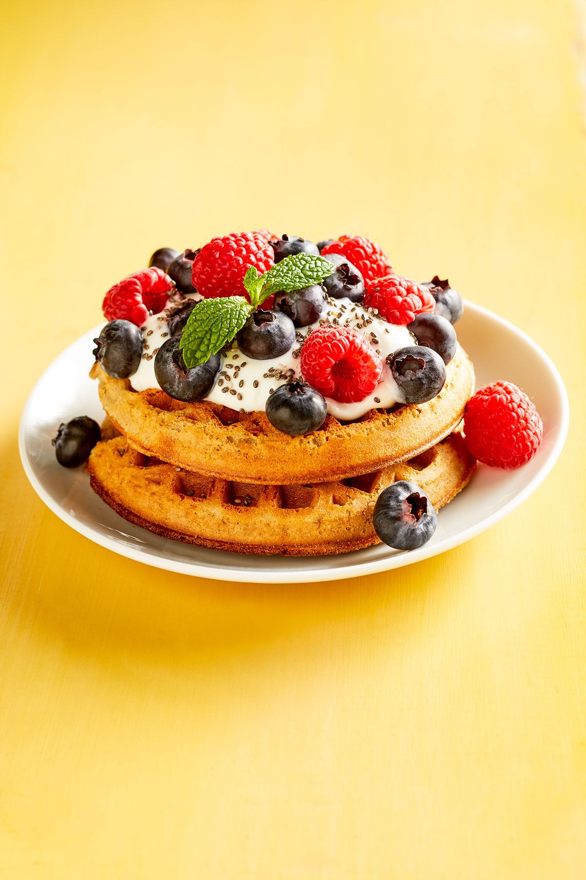 Greek Berry Waffles